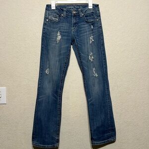 Cowgirl Tuff distressed bootcut jeans size 29